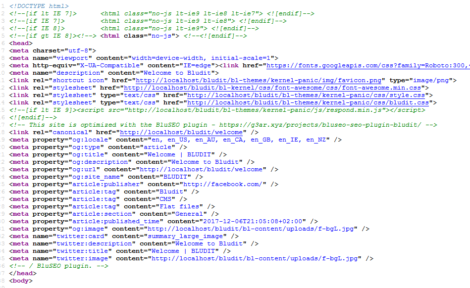 BluSEO - The SEO Plugin for Bludit 3