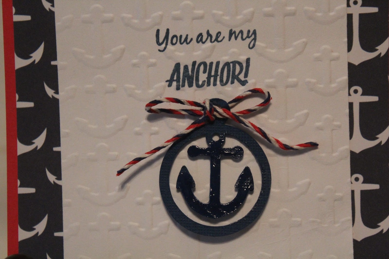 Created by Sunshine HoneyBee Nautical Anchor Theme Card