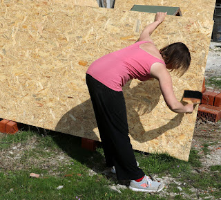 Much less fumy doing this outside Much less fumy doing this outside