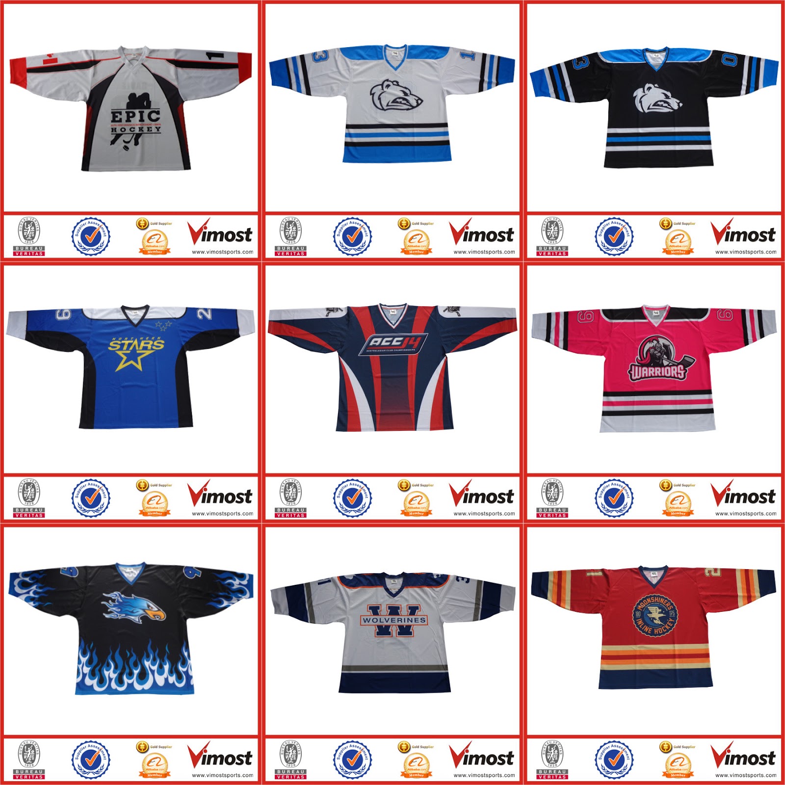 sublimated baseball wear ,hockey wear and rugby wears