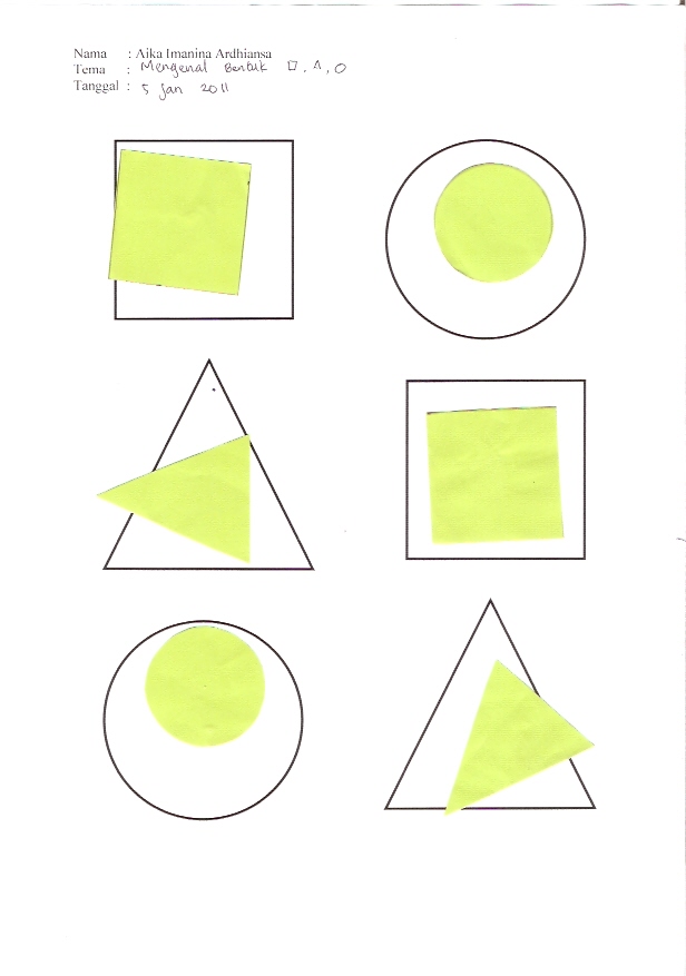  Bentuk Geometri  Segitiga Lingkaran dan Bujursangkar 