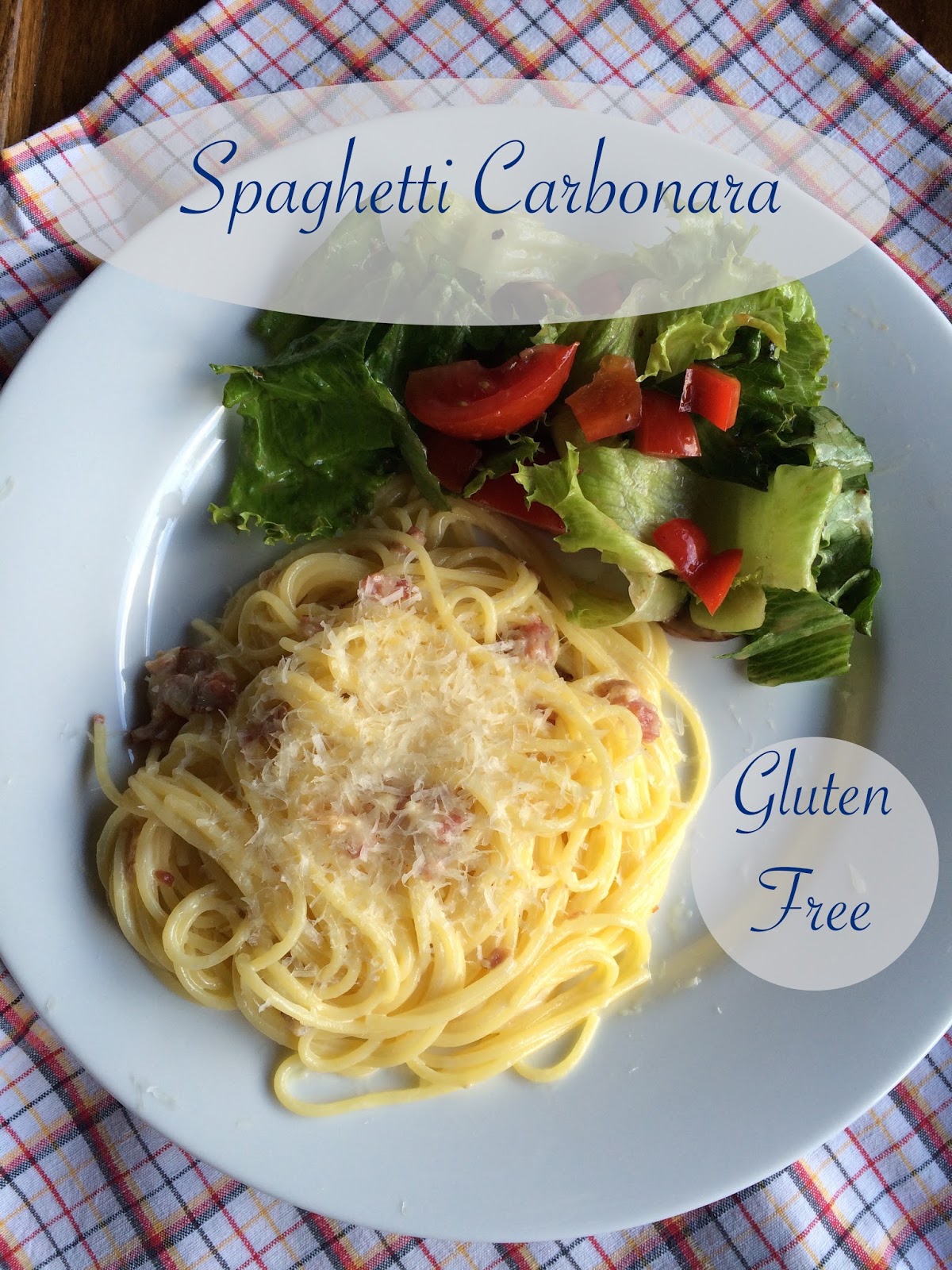 Faith and Flour Spaghetti Carbonara (Gluten Free)