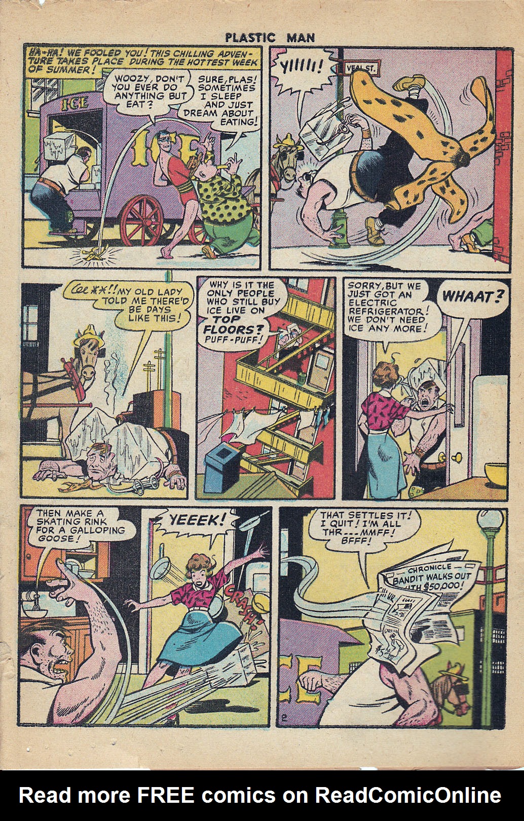 Read online Plastic Man (1943) comic -  Issue #55 - 4