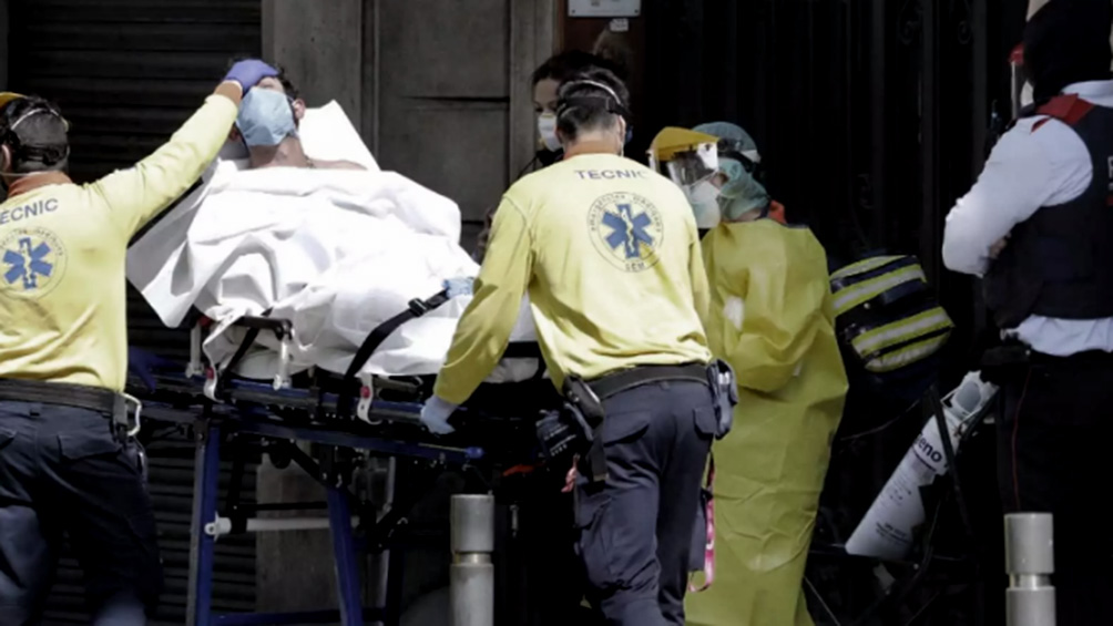 Con 619 muertos, España registra un nuevo repunte de fallecidos Con 619 muertos, España registra un nuevo repunte de fallecidos