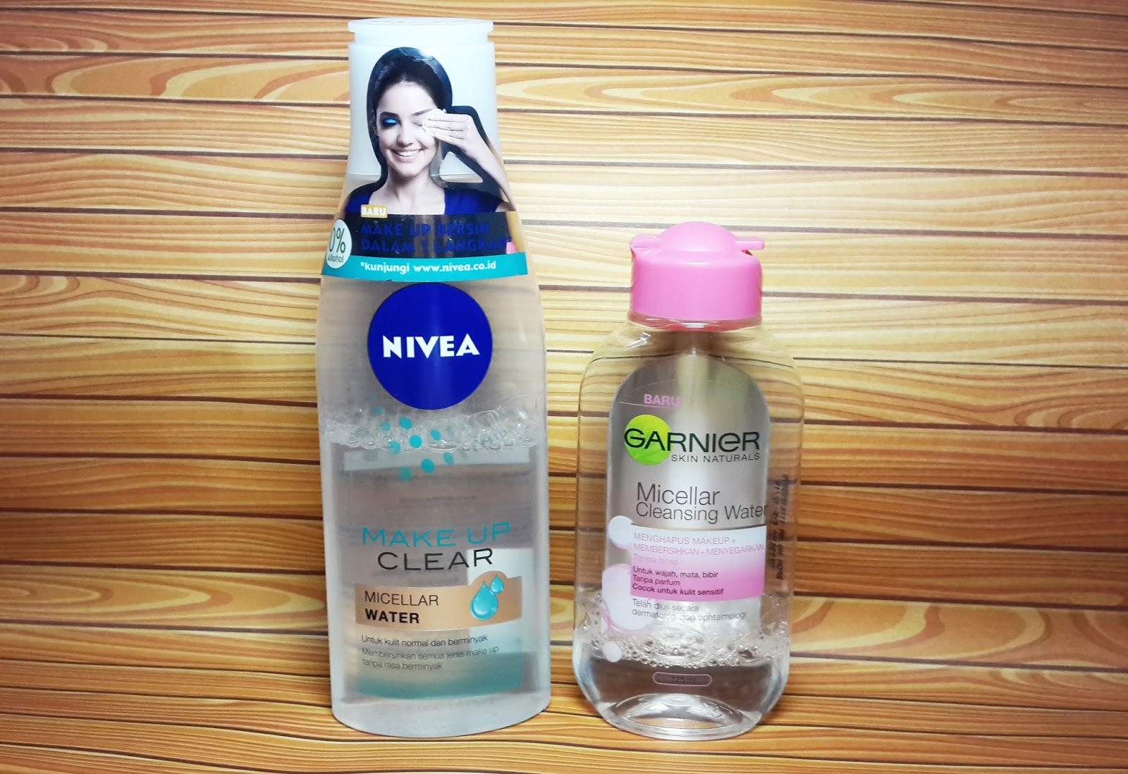 REVIEW] GARNIER MICELLAR CLEANSING WATER PINK VS NIVEA MAKEUP CLEAR MICELLAR WATER (BAGUSAN