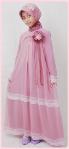 Koleksi model baju  muslim  anak  perempuan 