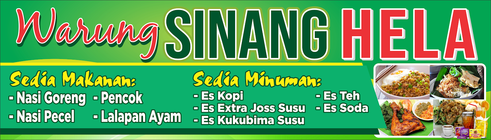 Contoh Spanduk Warung Lalapan desain spanduk keren