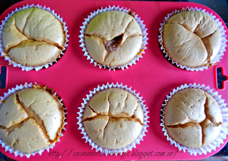 Mini cheesecakes de dulce de leche y brownie
