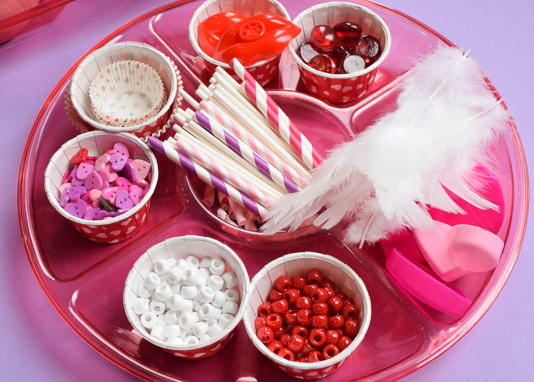 Valentine's Day Play Dough Tray What Can We Do With Paper And Glue