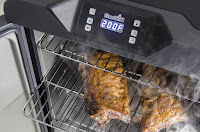 Char-Broil Deluxe's Advanced Control Panel with Blue LED display