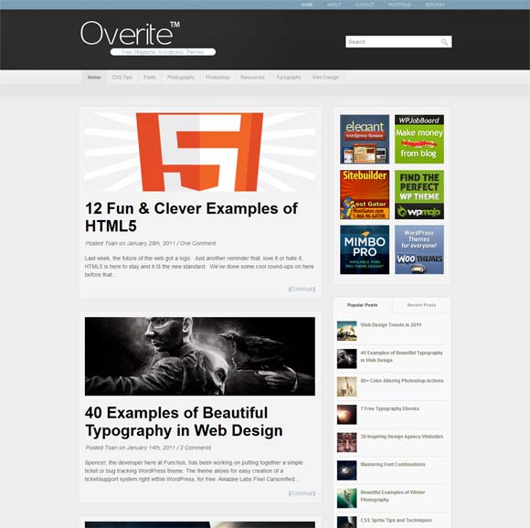 Overite WordPress Theme