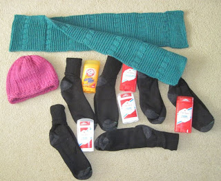 socks and knitting for homeless