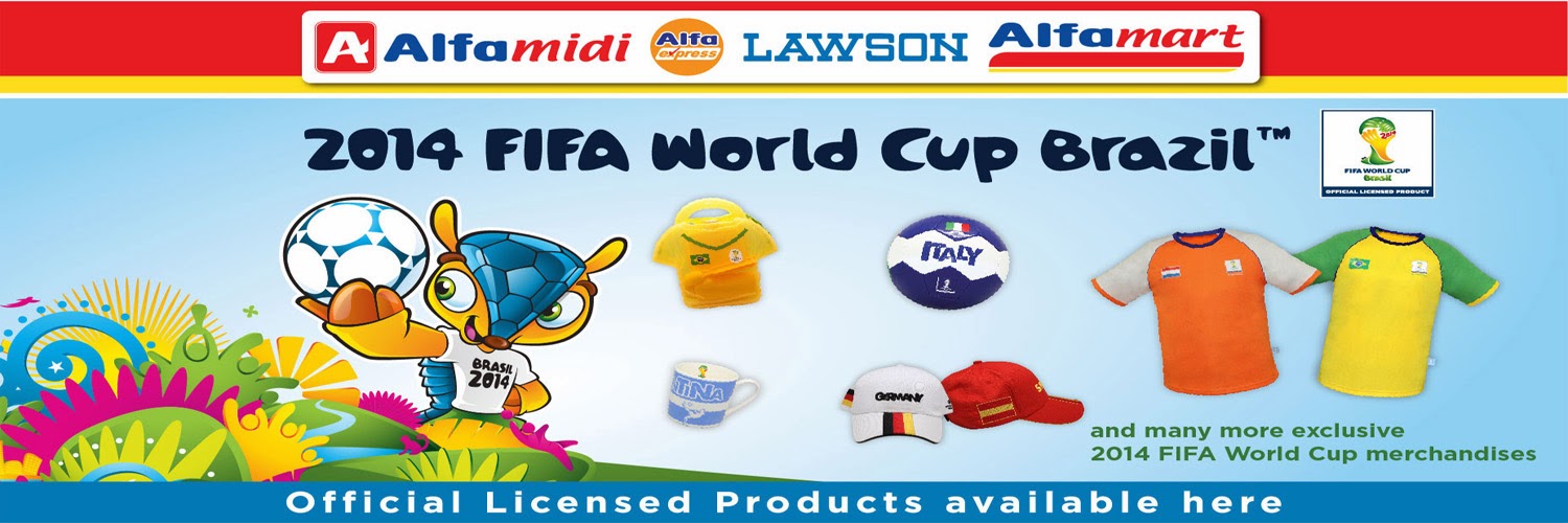 Alfamart official partner merchandise FIFA piala dunia Brazil 2014