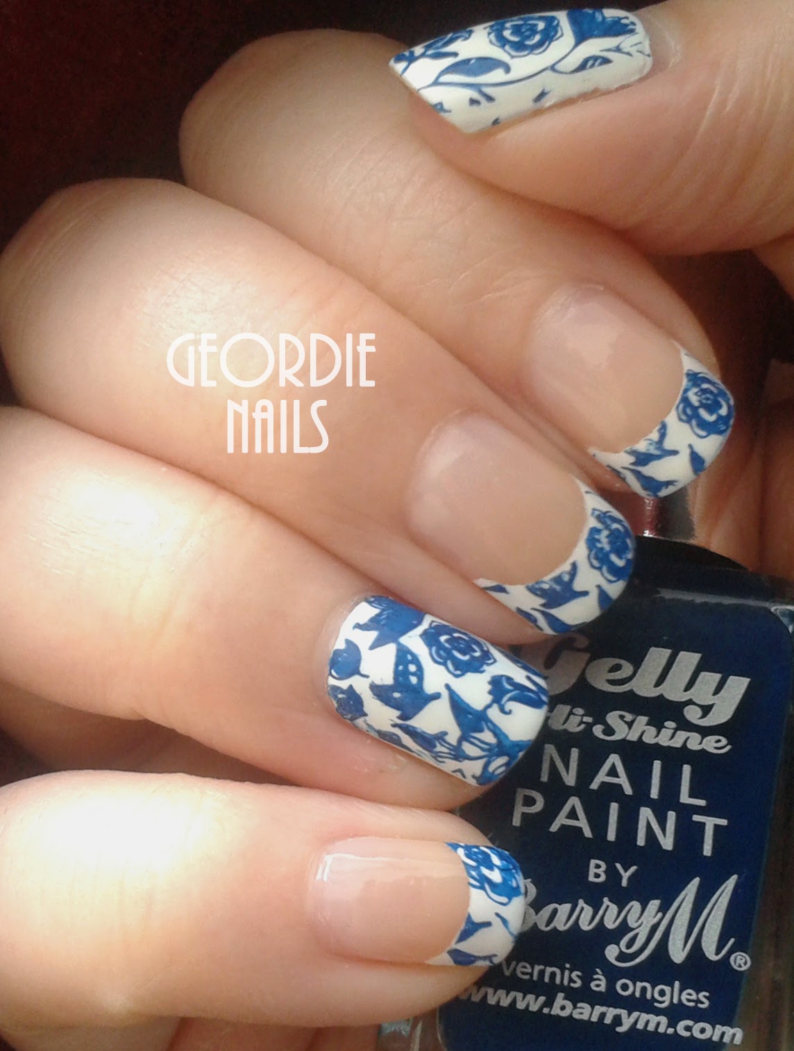 Geordie Nails: China Pattern Manicure