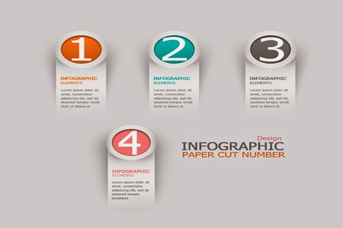 Video Tutorial : Graphic Design | Infographic Paper Cut Number