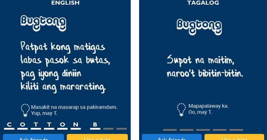 Answers for Level 151 to 180 - uLOL Game App Tagalog Trivia and Logic