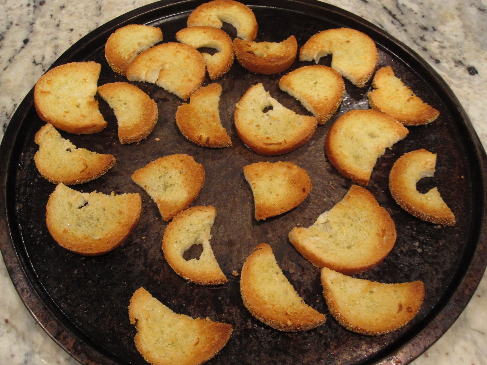 just add dill garlic bruschetta with garlic bread chips