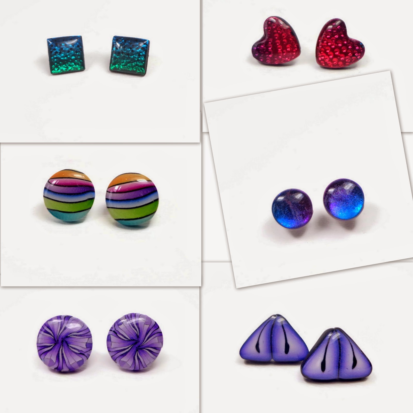Beadazzle Me Polymer Jewelry Trendy Stud Earrings Polymer Clay Jewelry