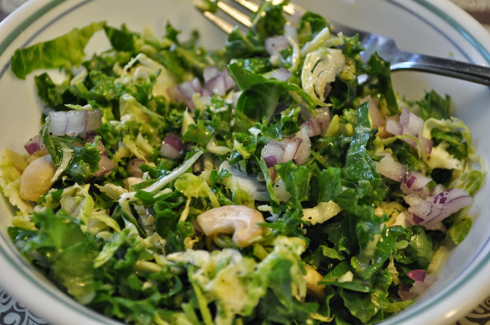Life in my Kitchen...and beyond 1,251 Kale and Brussel Sprout Salad