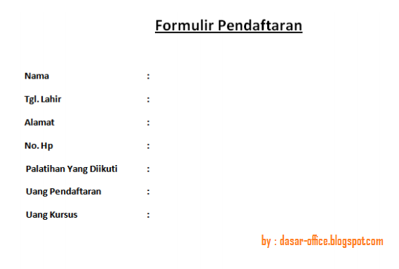 Cara Membuat Mail Merge di Ms Word 2007, 2010, 2013 - Belajar Bersama Cara Membuat Mail Merge di Ms Word 2007, 2010, 2013 - Belajar Bersama