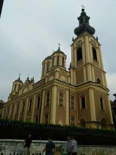 Serbian Orthodox Cathedral in Sarajevo(Cathedral Church of the Nativity of the Theotokos). .