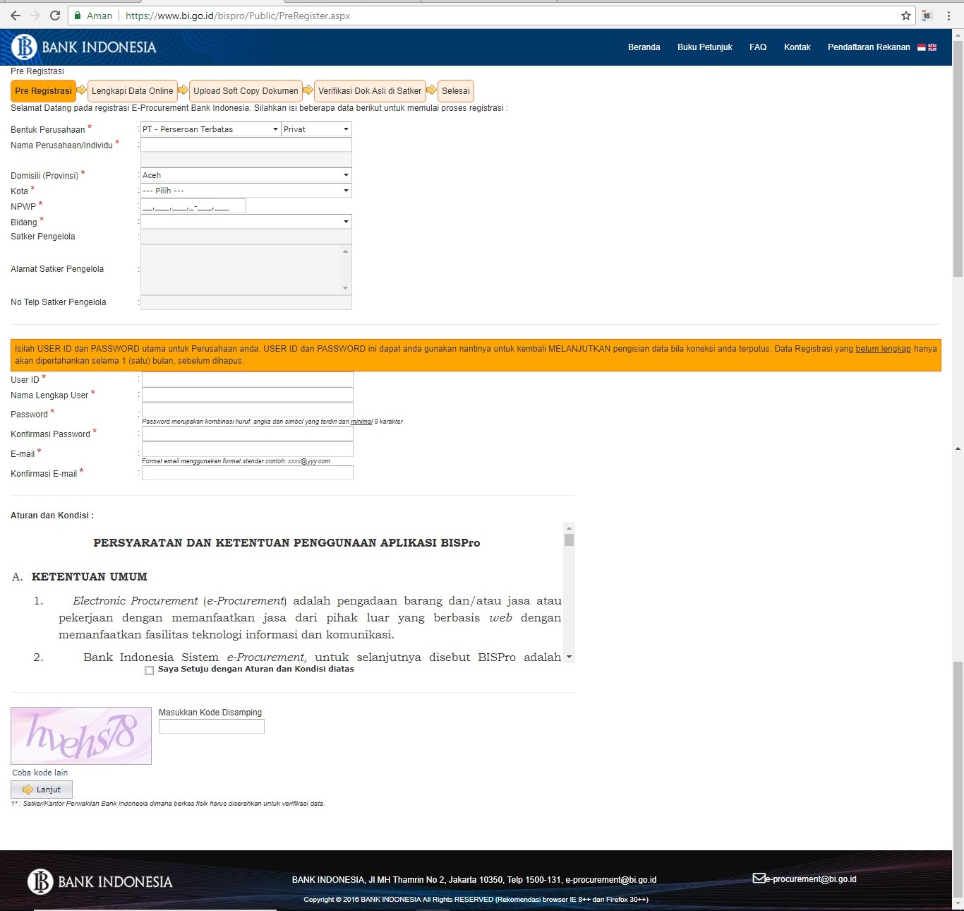 Tata Cara Mendaftar Menjadi Rekanan di Bank Indonesia