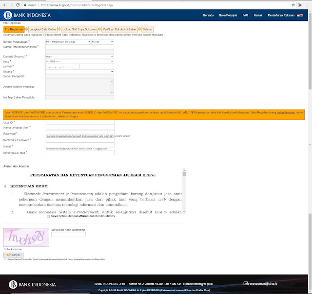 Tata Cara Mendaftar Menjadi Rekanan di Bank Indonesia