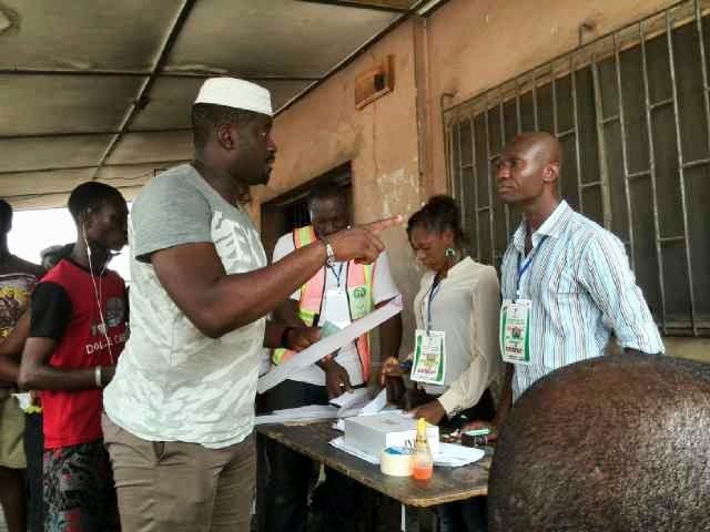 nollywood stars voting in lagos