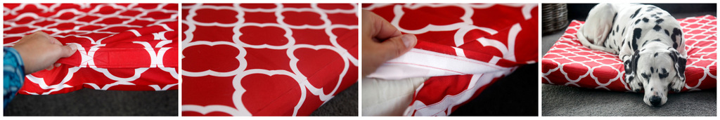 Dalmatian DIY: How to Make a DIY Box Cushion (Water-Resistant) Pet Bed