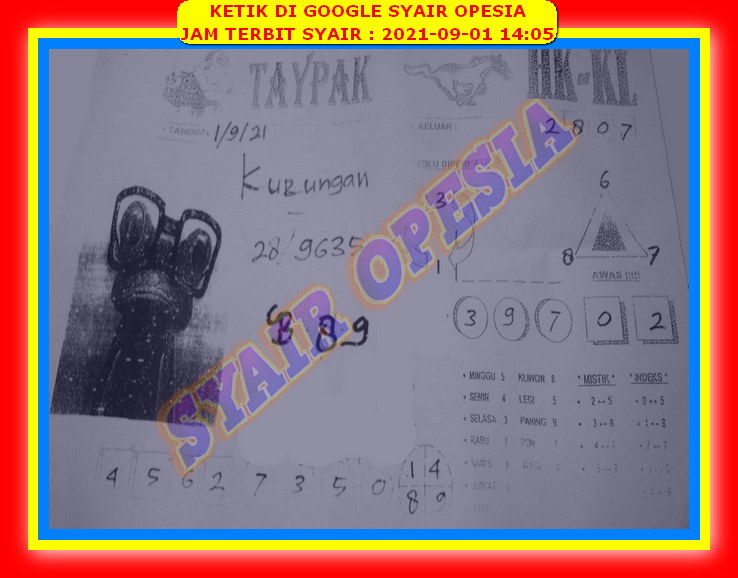 Syair Hk Hari Ini Rabu 1 September 2021 Opesia Official Syair Hk Hari Ini Rabu 1 September 2021 Opesia Official