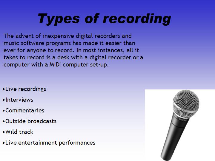 omg a blog! recording technologys