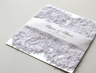 Classic Wedding Invitations: Lace Wedding Invitations
