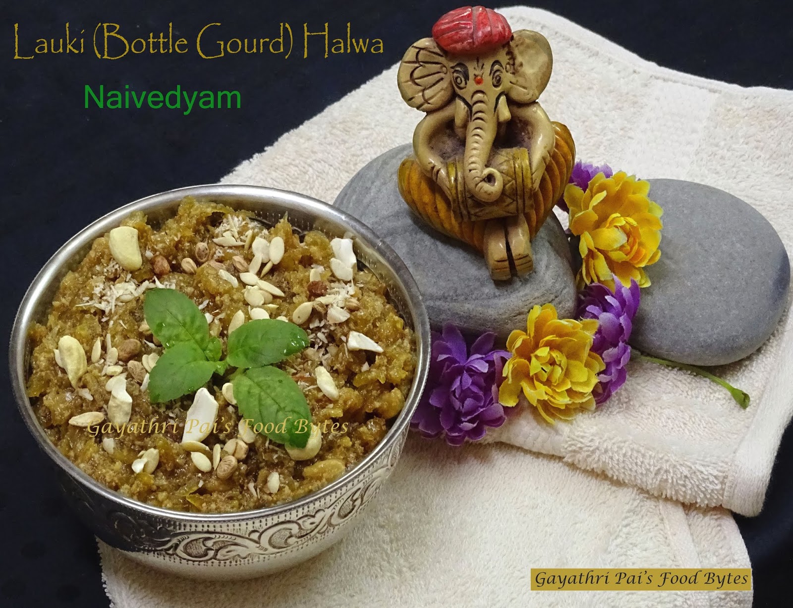 Gayathri Pai's Food Bytes Lauki (Bottle Gourd) Halwa with JaggeryMawa