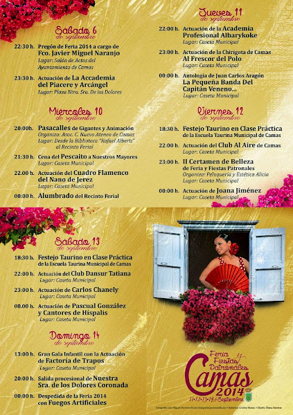 Camas - Programa de la Feria 2014