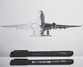 14-Air-Plane-Eric-Wang-Stippling-Drawings-www-designstack-co