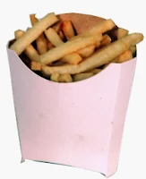 Caja para papas o patatas fritas