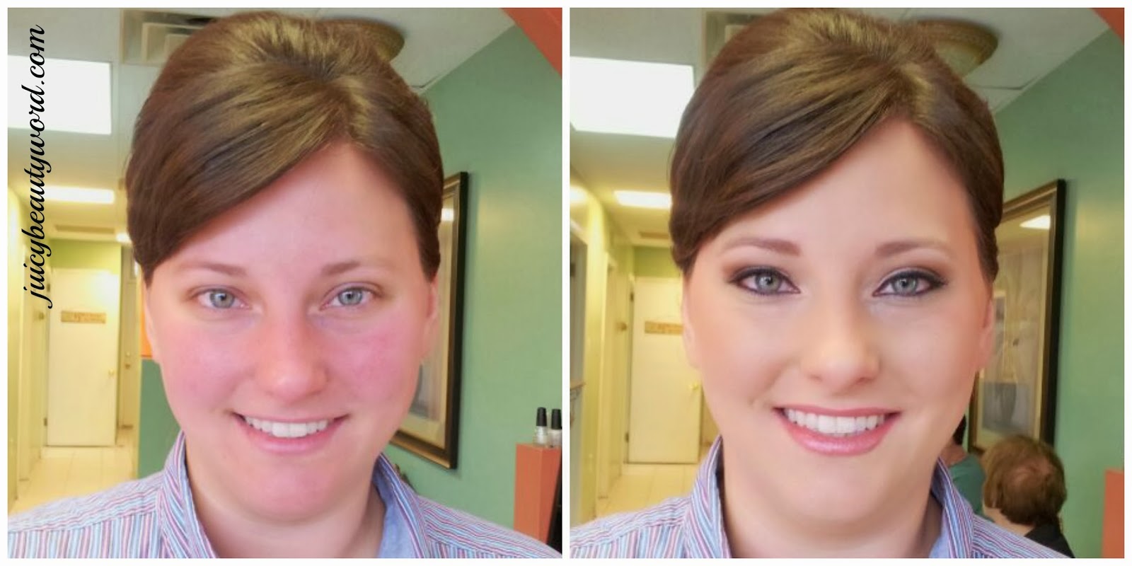 bridal makeup before and after