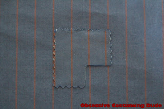 10th Doctor blue suit fabric reweave 10th Doctor blue suit fabric reweave
