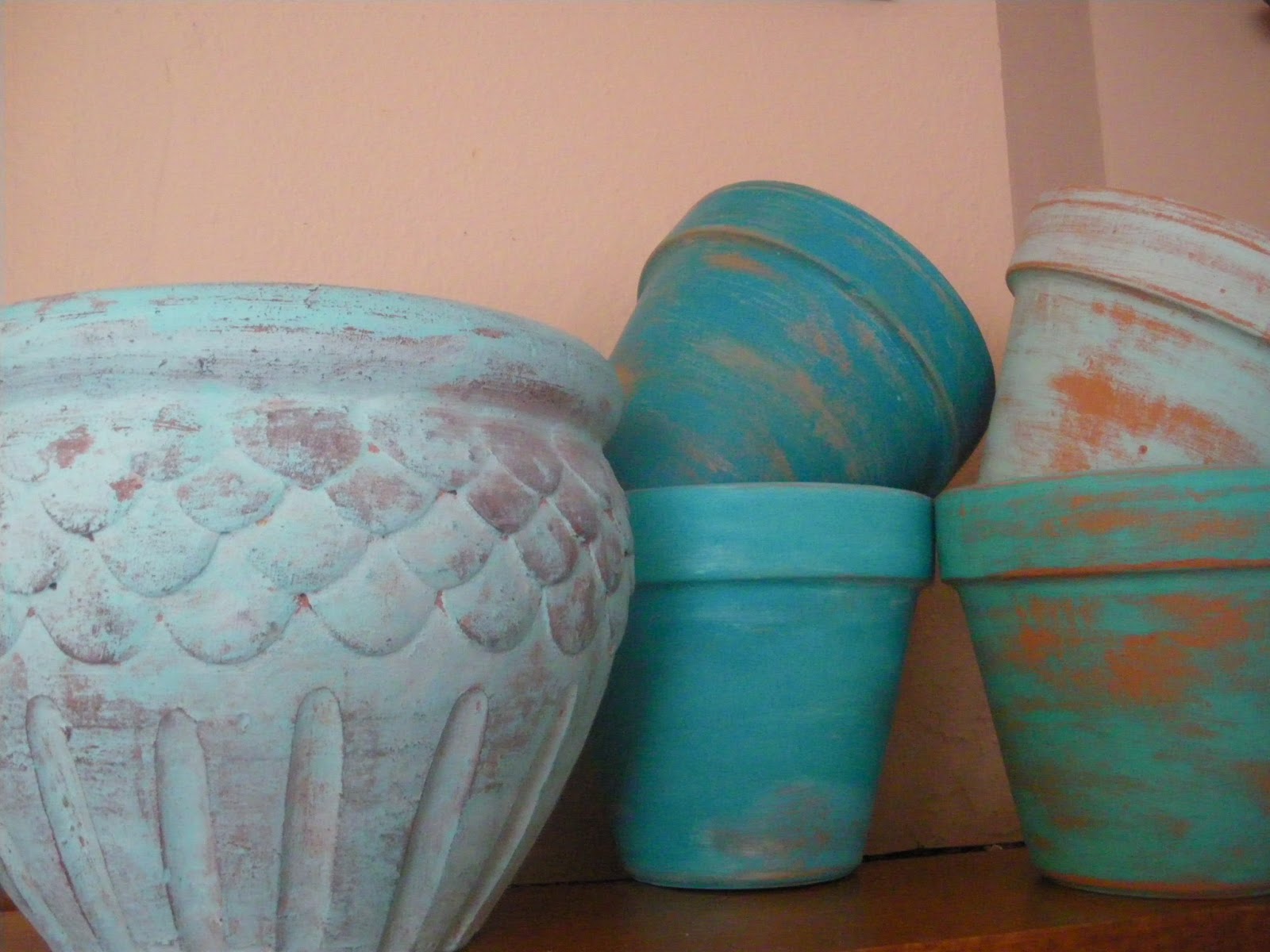 Renewed Projects Painting Terra Cotta Pots with Acrylics