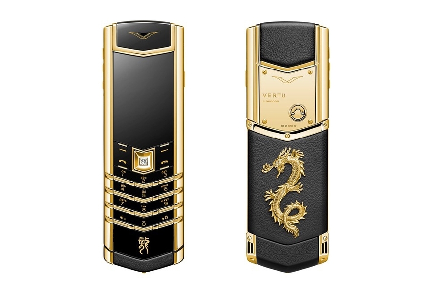 Vertu Signature Dragon cellphone Divine Glitz
