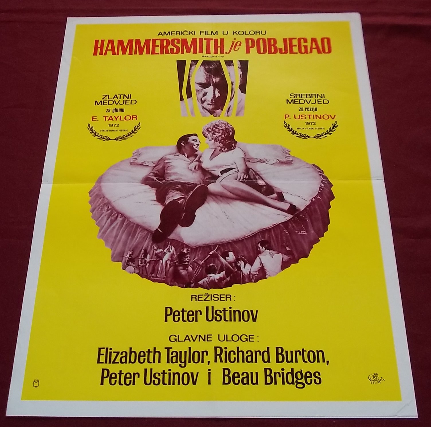 YugoRare Movie Posters Hammersmith Is Out (1972)