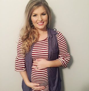Erin Paine at 23 weeks pregnant