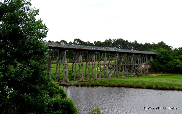 The old railway bridge at Nicholson, East Gippsland Rail Trail