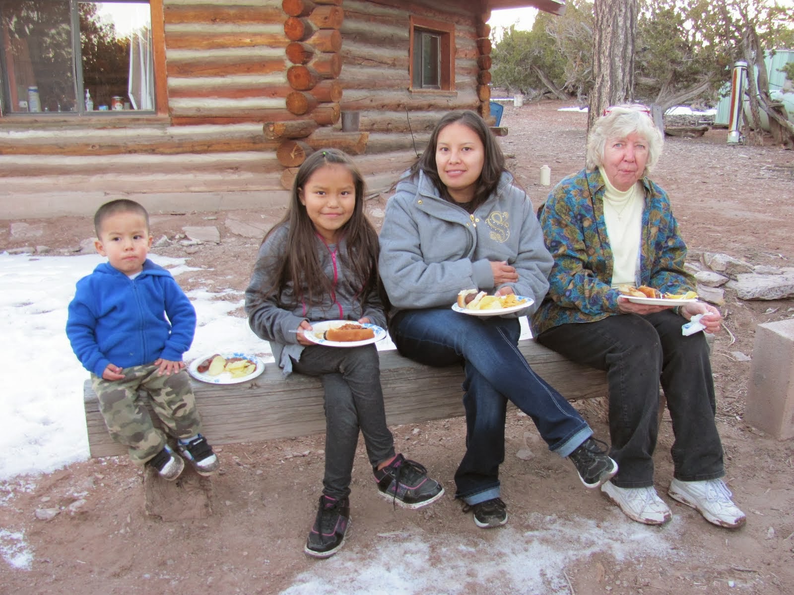 evie, daughter and grands