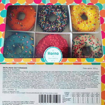 berlinas decoradas, donuts decorados, mercadona