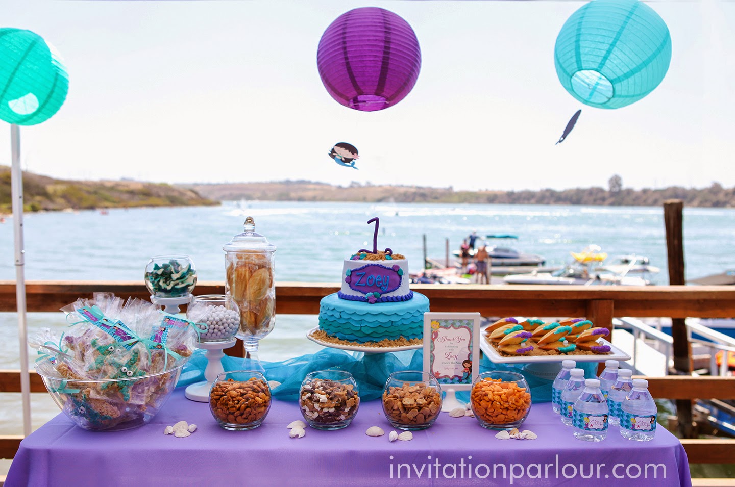 Invitation Parlour Mermaid Under the Sea Birthday Party