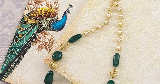 Emerald Drops Set with Pachi Pendant - Jewellery Designs