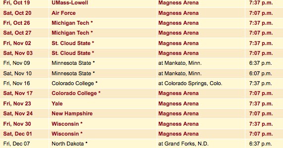 LetsGoDU: 2012-13 DU Ice Hockey Schedule
