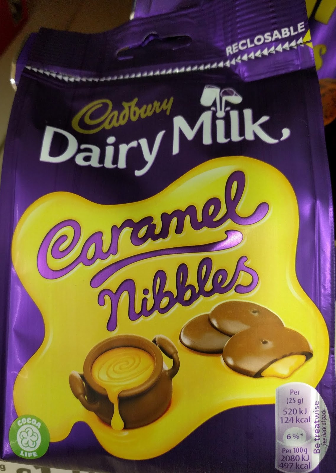 Cadbury caramel nibbles