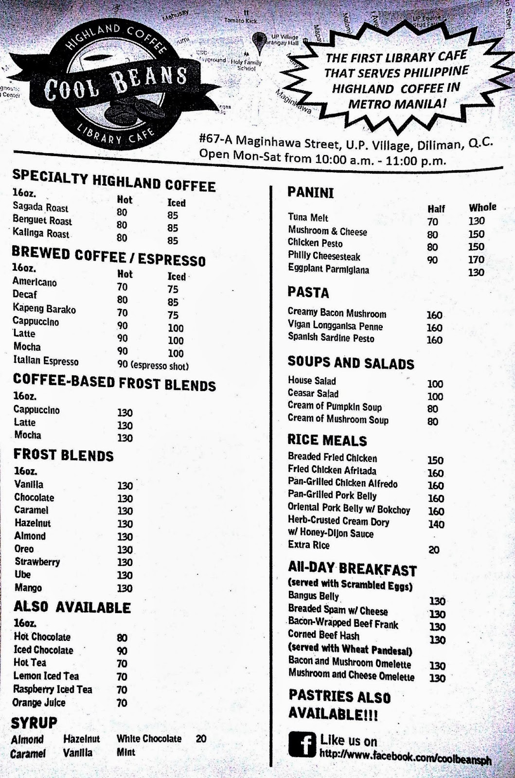 Eat Your Way UP Cool Beans Cafe